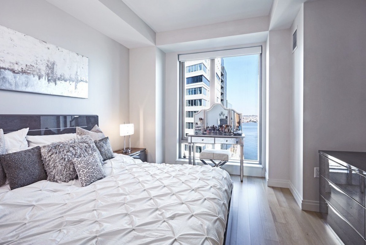 Master bedroom with water views