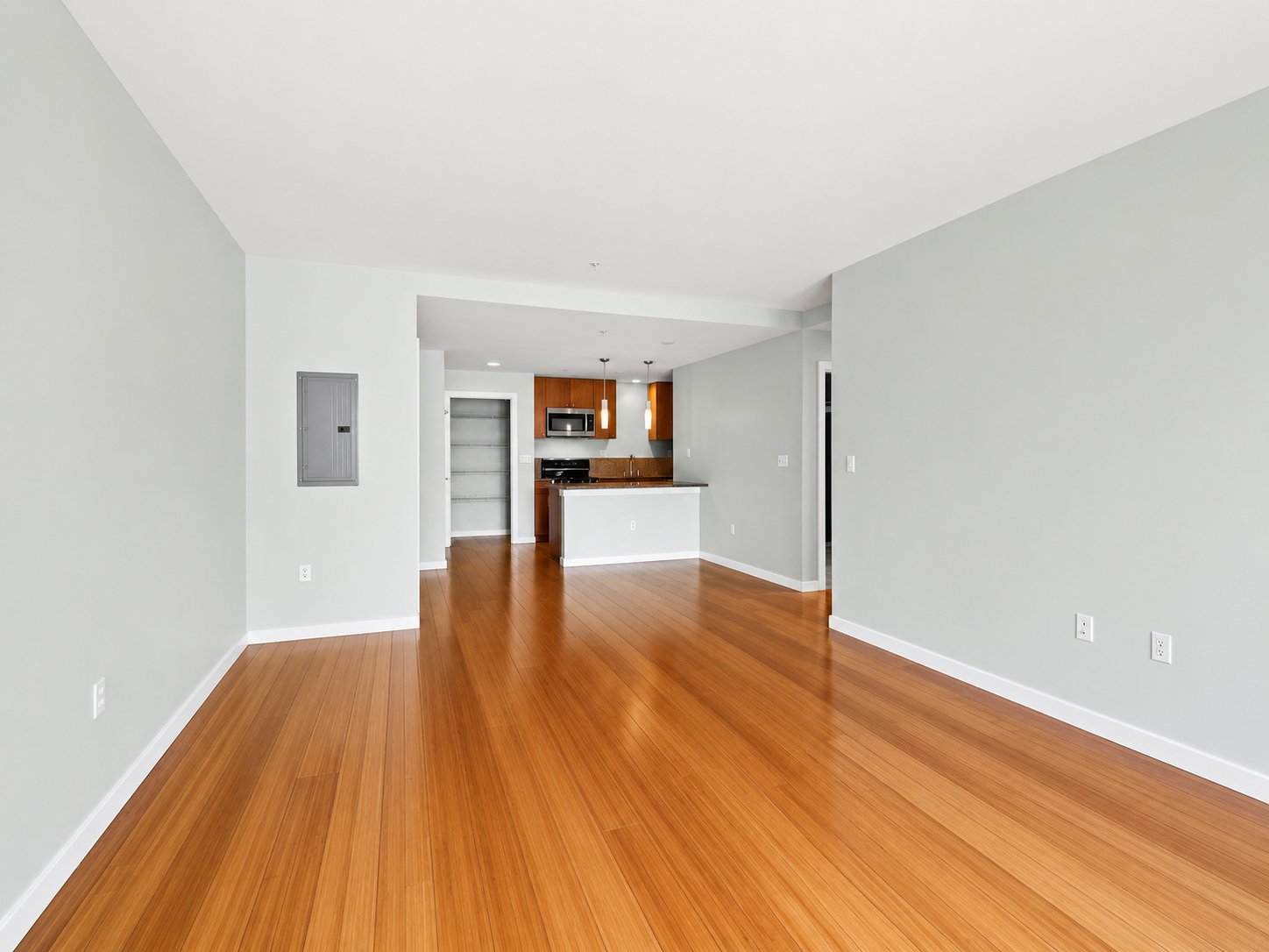 Open-plan space after deep clean